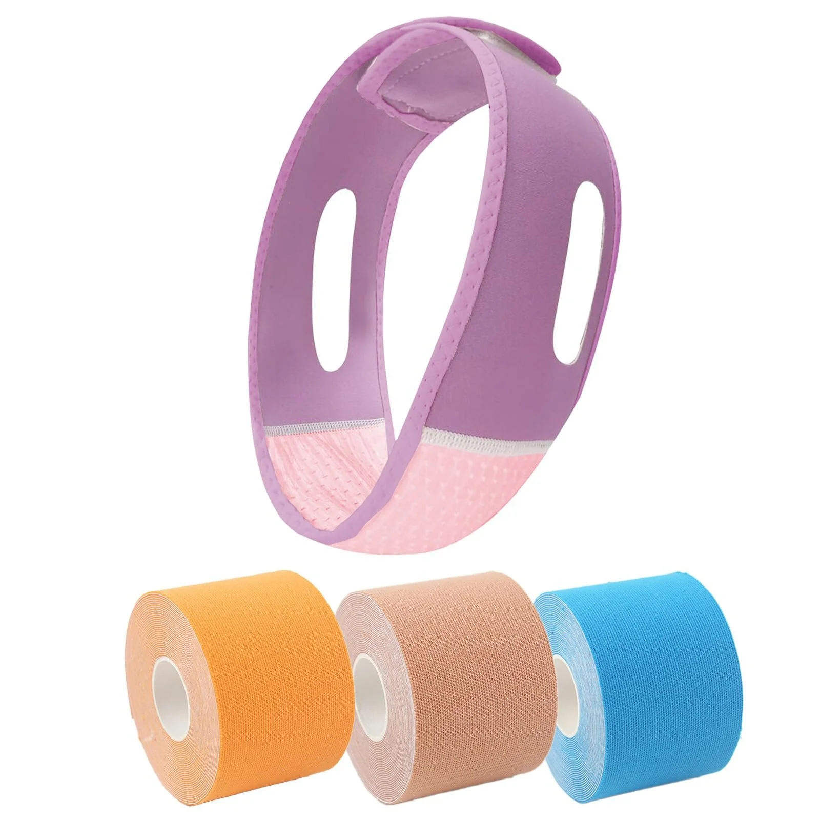 Маска для підтяжки підборіддя AYNKG, рожева, фото №8