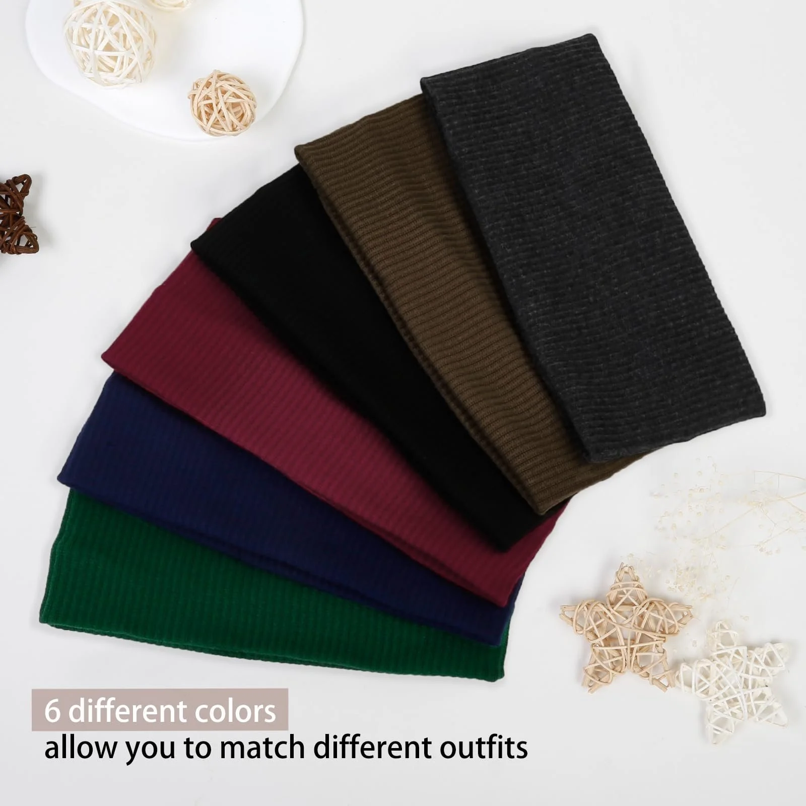 Пов'язка на голову Жіноча Еластична Широка Богемна Спортивна, фото №6