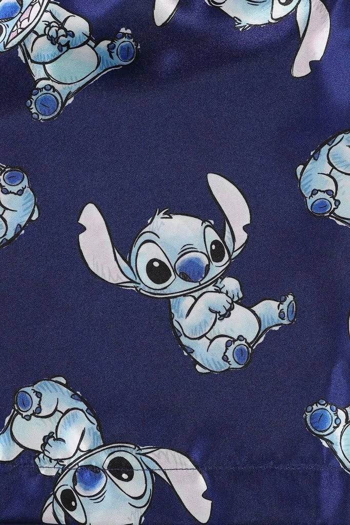 Комплект піжами Disney Lilo & Stitch, атласний, короткий, для дівчат, літній, двокомпонентний, фото №7 Комплект піжами Disney Lilo & Stitch, атласний, короткий, для дівчат, літній, двокомпонентний, фото №7