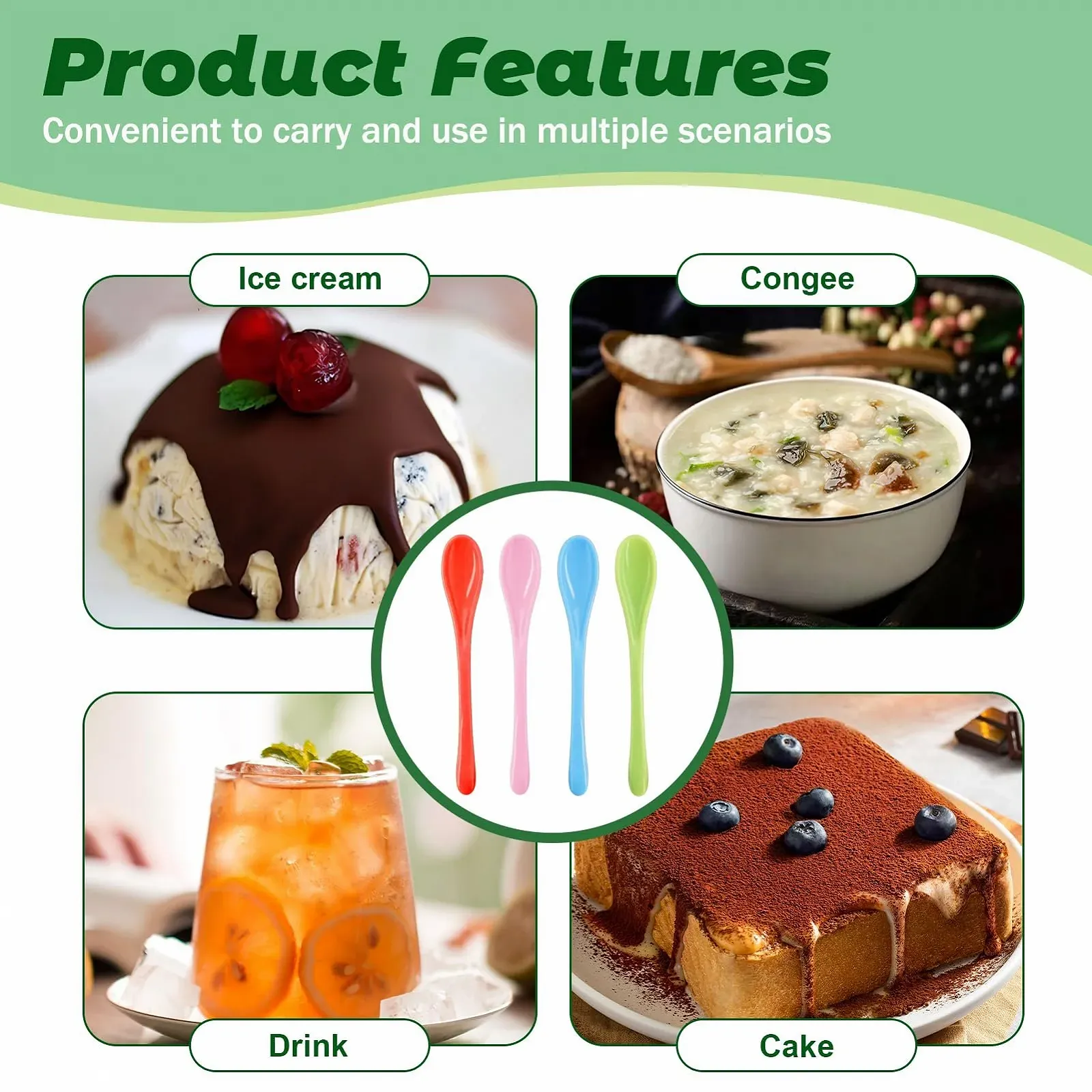 Набір пластикових ложок, 16 шт., фото №4