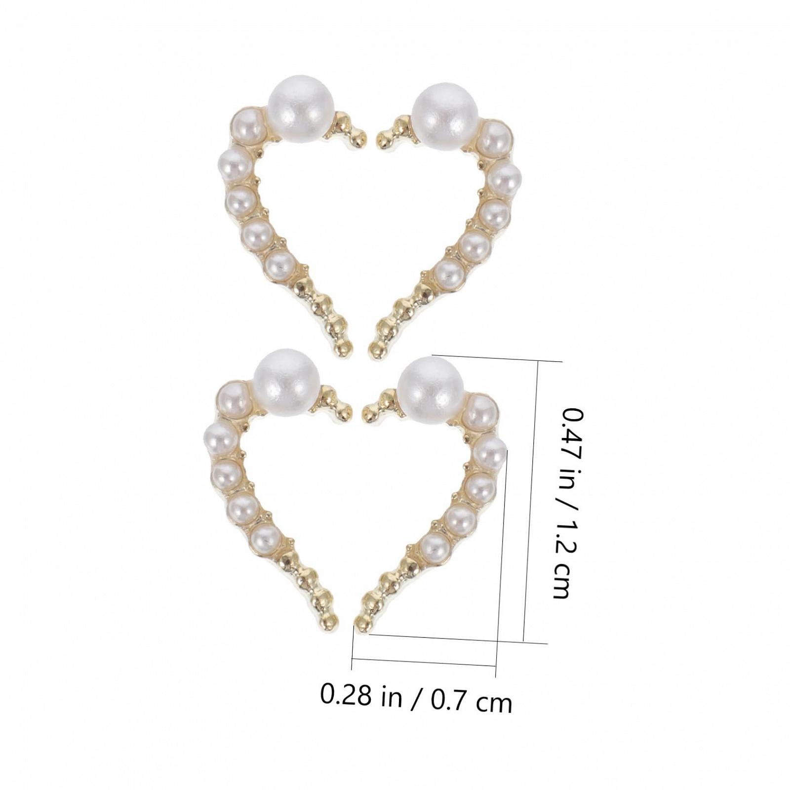 Аксесуари для нігтів Прикраса для нігтів Серце Glitter Alloy, фото №7