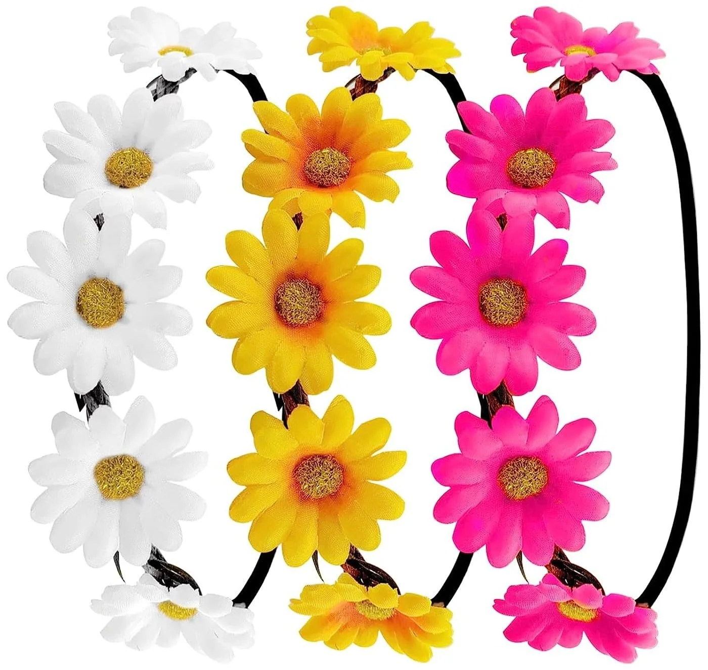 Вінок з квітів Набір з 3 шт. Аксесуари для волосся з еластичною стрічкою, фото №8 Вінок з квітів Набір з 3 шт. Аксесуари для волосся з еластичною стрічкою, фото №8