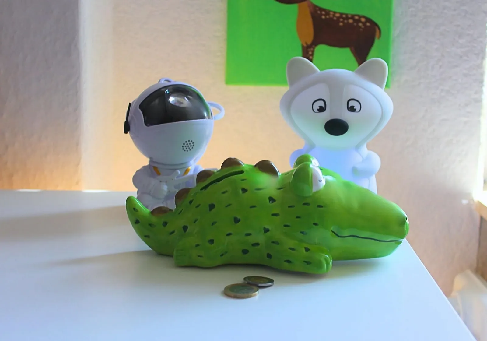 Скарбничка Dekohelden24 Crocodile керамічна 22 x 11 x 8 см Зелена, фото №8