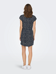 Сукня ONLMAY S/S DRESS NOOS 15153021-Night Sky-AOP:Lea flower ONLY Темно-синій S synthetic.ua - Фото 1
