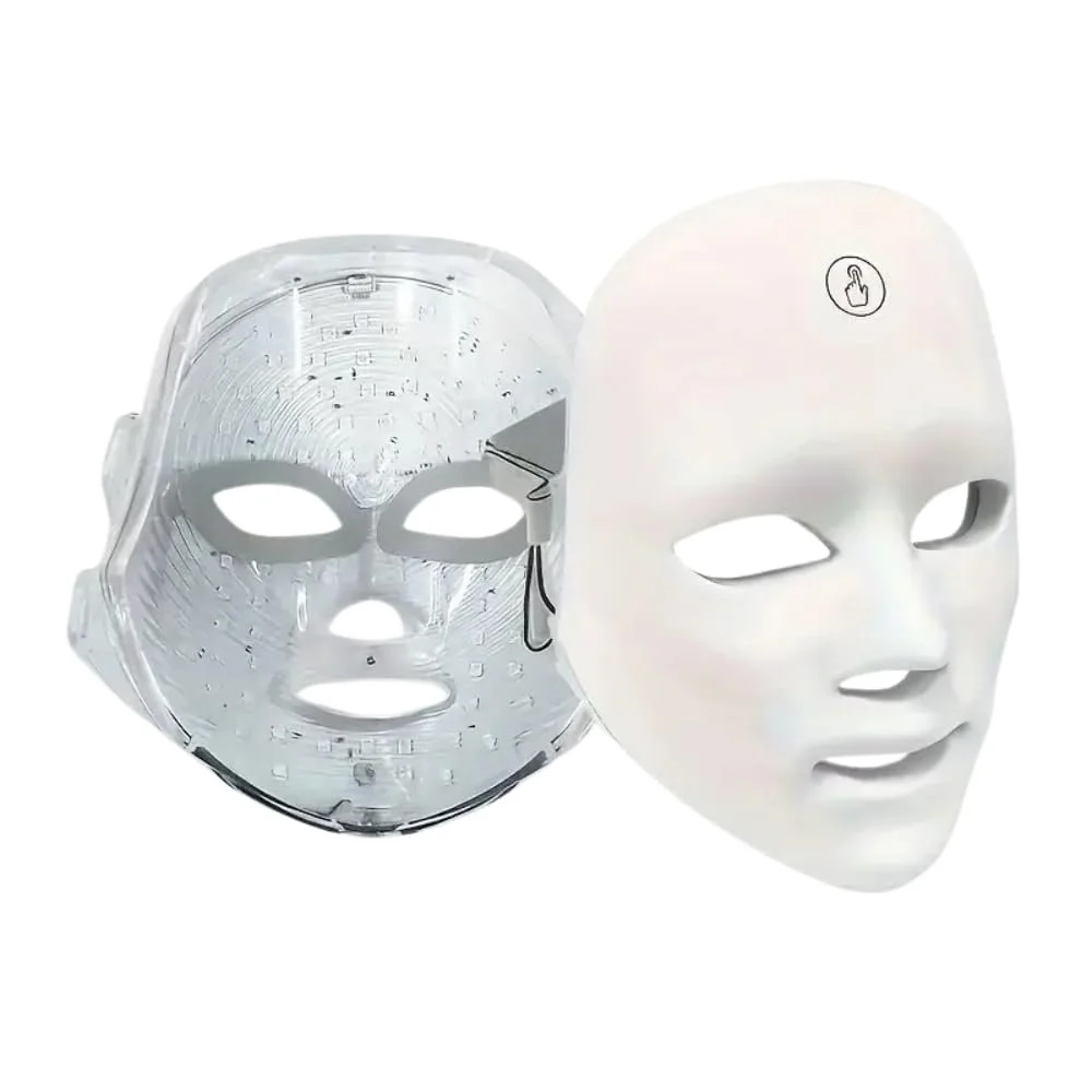 LED Маска для світлотерапії Бездротова Перезаряджувана USB C Червоне та синє світлодіодне інфрачервоне світло, фото №2