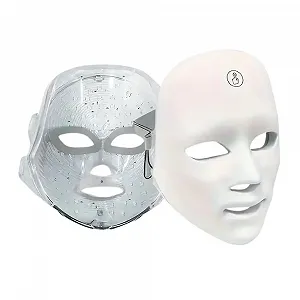 LED Маска для світлотерапії Бездротова Перезаряджувана USB C Червоне та синє світлодіодне інфрачервоне світло synthetic.ua - Фото 1