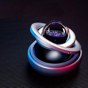 Ароматизатор в автомобиль Левитирующие кольца Галактика от солнечного света MIO 1 сменный картридж Серый 050970 synthetic.ua - Фото 1