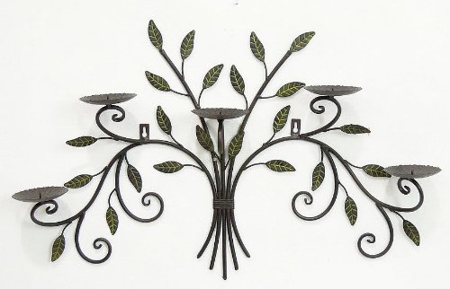 Канделябр Стінний Тримач 12119 70 см Кований метал Темно-коричневий, фото №2 Канделябр Стінний Тримач 12119 70 см Кований метал Темно-коричневий, фото №2