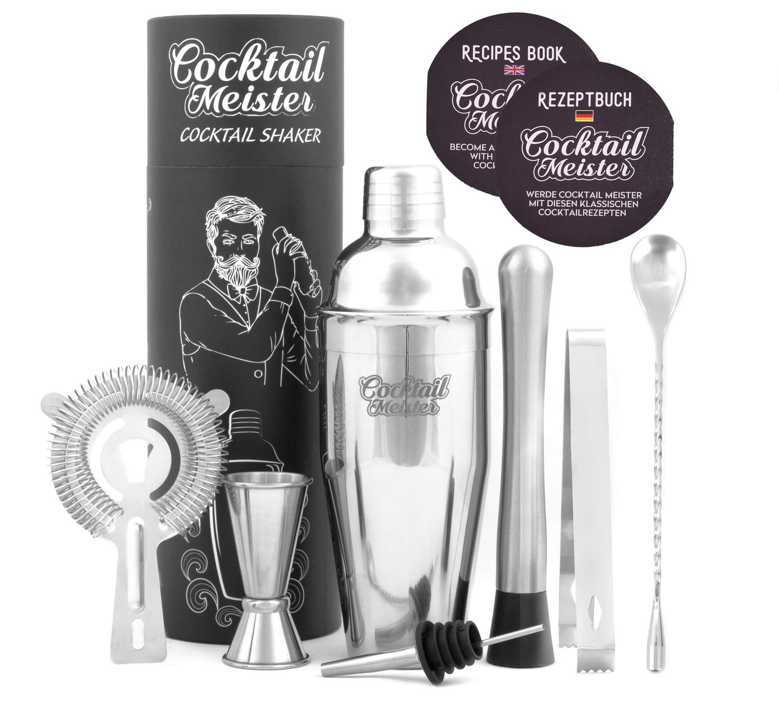 Набор для коктейлей CocktailMeister Premium, профессиональный набор для смешивания коктейлей, идеально подходит для дома или бара, фото №1