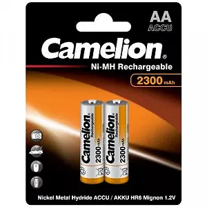 Аккумулятор Camelion AA 2300mAh Ni-MH 2 R6-2BL (NH-AA2300BP2) - Фото 1