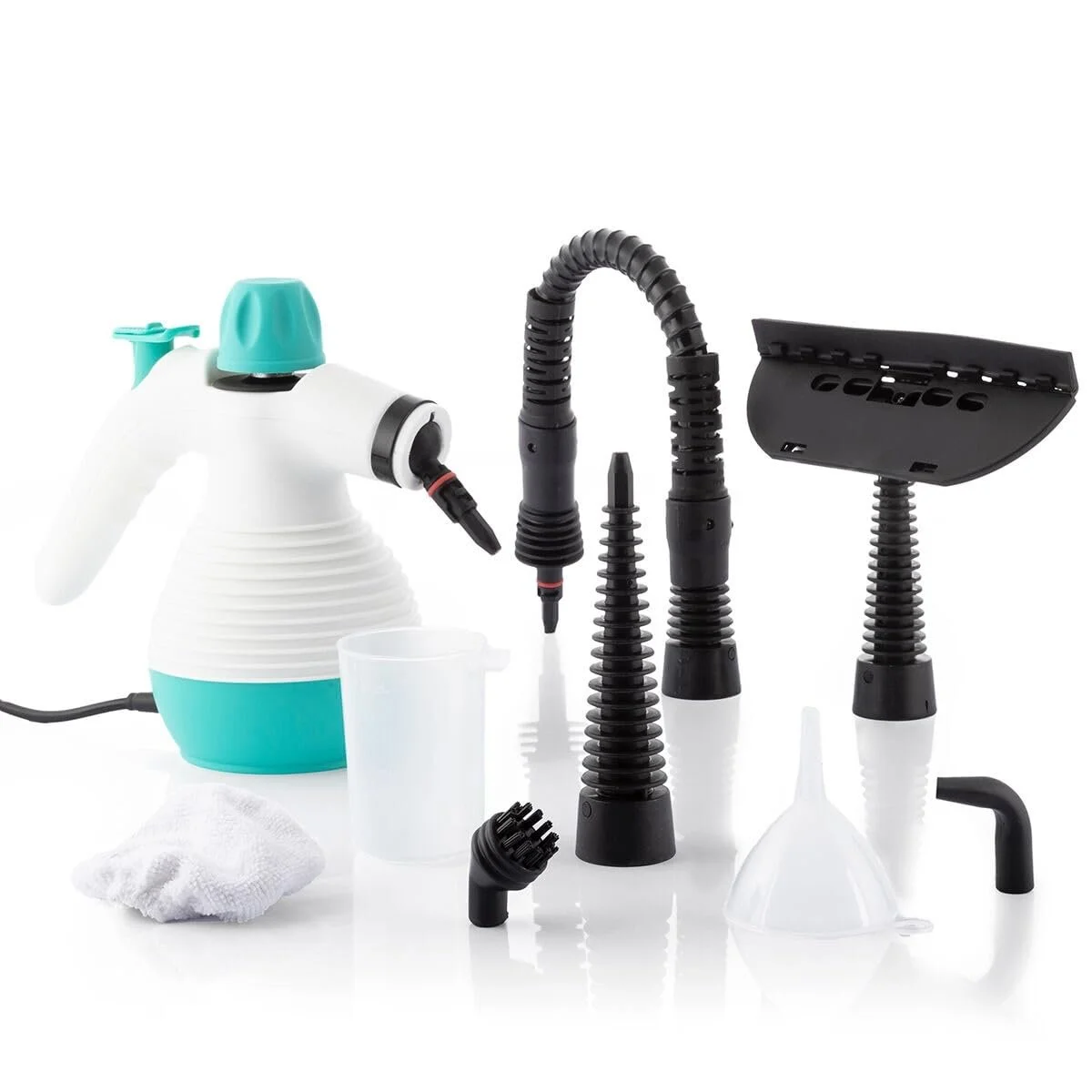 Пароочисник ручний 9 в 1 1000 W 0.35 L 3 Bar 2.8 m Білий, фото №2 Пароочисник ручний 9 в 1 1000 W 0.35 L 3 Bar 2.8 m Білий, фото №2