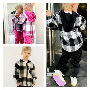 Купить Теплый детский костюм Li-Seven рубашка клетка и брюки на меху 86-158 см - Фото 1 Теплый детский костюм Li-Seven рубашка клетка и брюки на меху 86-158 см - Фото 1