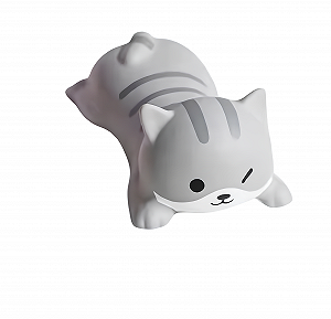 Подушка під зап’ястя для миші Cat Сірий - Фото 1