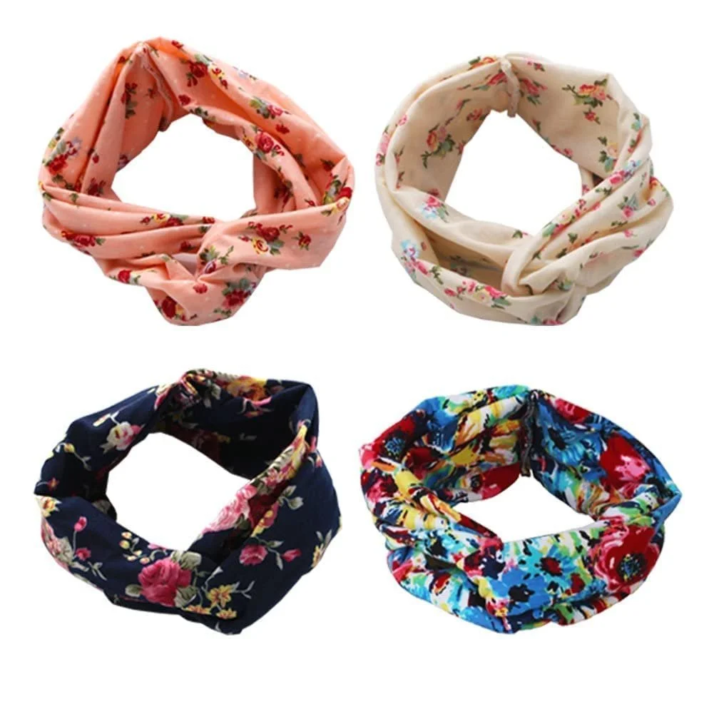 Пов'язка на голову DRESHOW, набір з 4 штук, еластична м'яка, фото №9