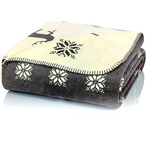 Одеяло Glart Мягкое Олень Серый/Бежевый XL 150 x 200 см - Фото 1