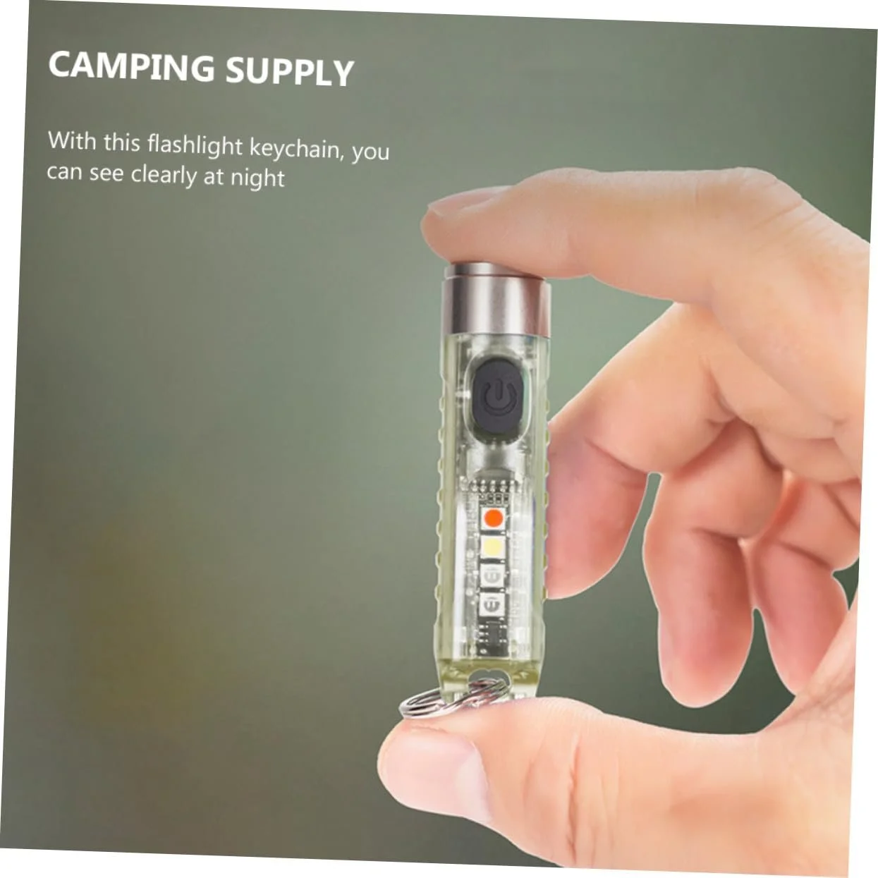 Мини LED фонарик Kisangel с походным фонариком и подвесным мини-фонариком в качестве светящегося кулона для наружного освещения и брелок, фото №4