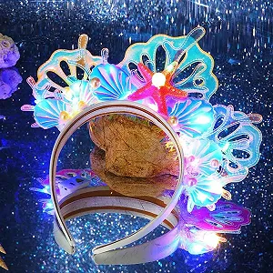 Светодиодная Обруч на голову с ракушками synthetic.ua - Фото 1