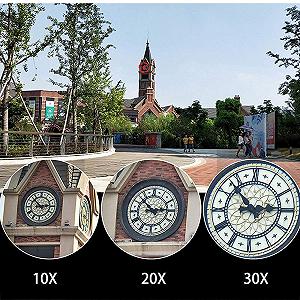 Монокуляр-телескоп 10-30x42 HD Zoom Bak4 Prism FMC-объектив Водонепроницаемый Компактный со смартфон-адаптером и штативом черно-серый synthetic.ua - Фото 1
