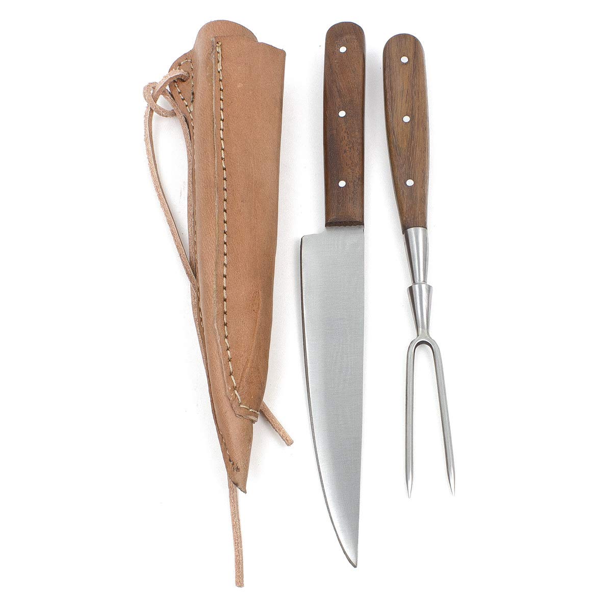 Набір Vehi Mercatus Medieval Столові прибори Подвійний шкіряний чохол (Дерево, Ніж і виделка), фото №1 Набір Vehi Mercatus Medieval Столові прибори Подвійний шкіряний чохол (Дерево, Ніж і виделка), фото №1
