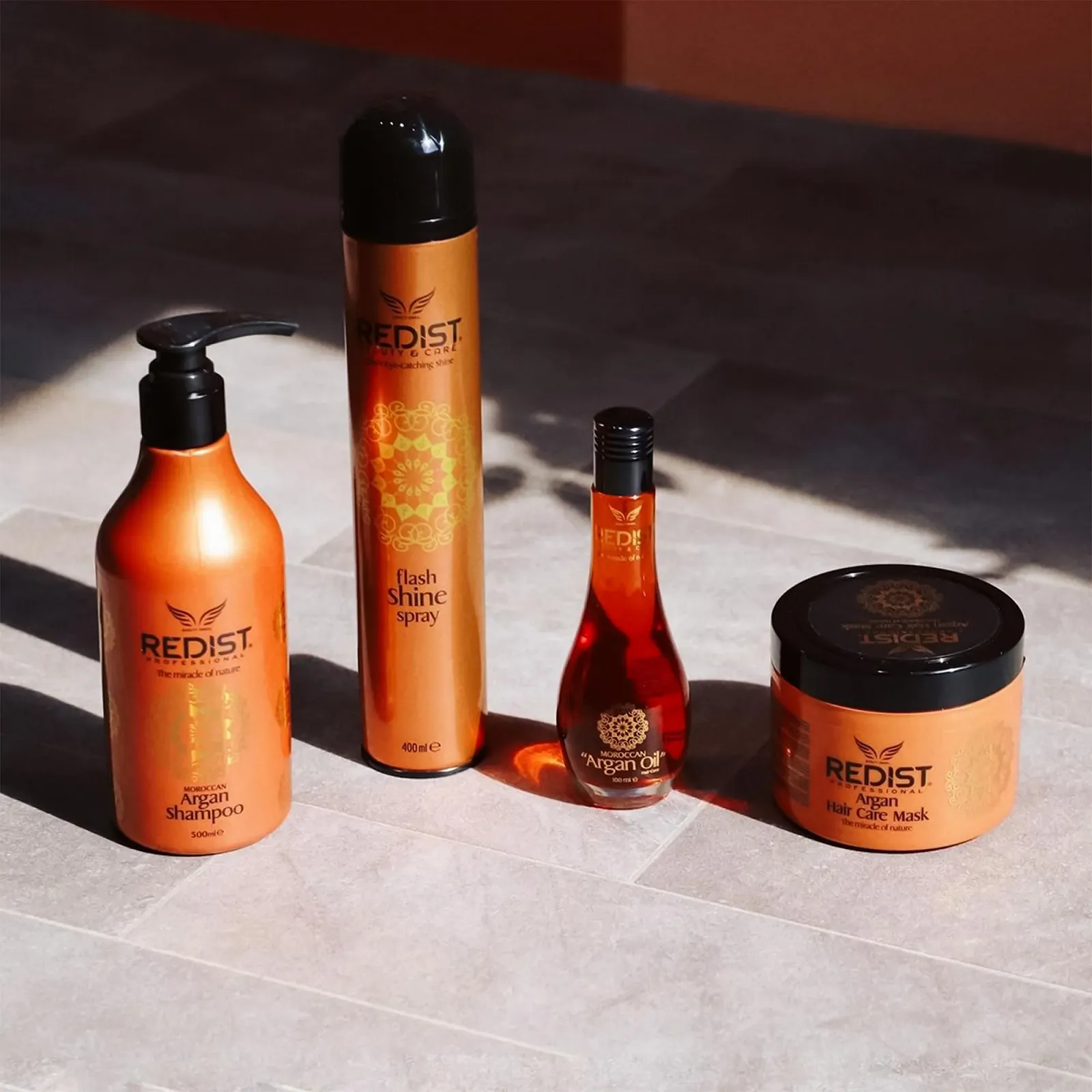 Маска для волос Redist Argan Hair Care 500 мл с Аргановым маслом для Поврежденных Сухих Волос Крем с Блеском, фото №6