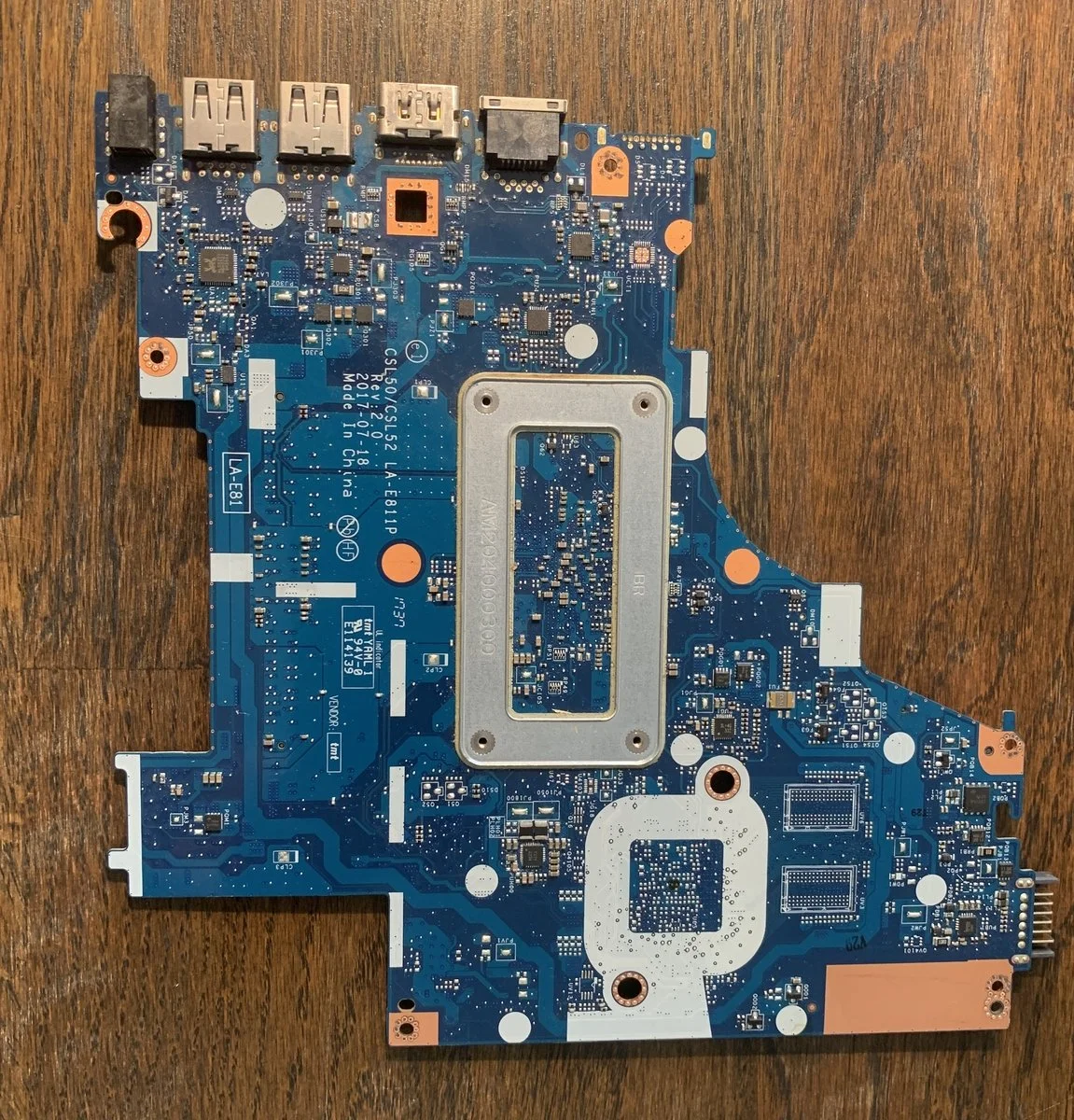 Материнська плата LA-E811P з процесором Intel Celeron N3060, фото №5