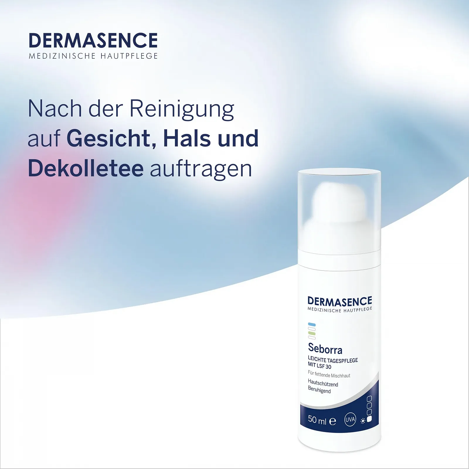 Денний крем для обличчя DERMASENCE Seborra Light SPF 30 50 мл, фото №5