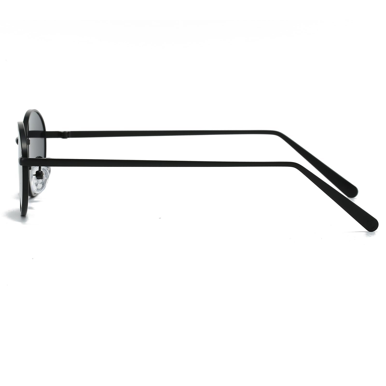 Сонцезахисні окуляри Овальні Ретро Ggpyyon для жінок та чоловіків, класичні вінтажні в стилі 90-х, металева оправа, фото №5