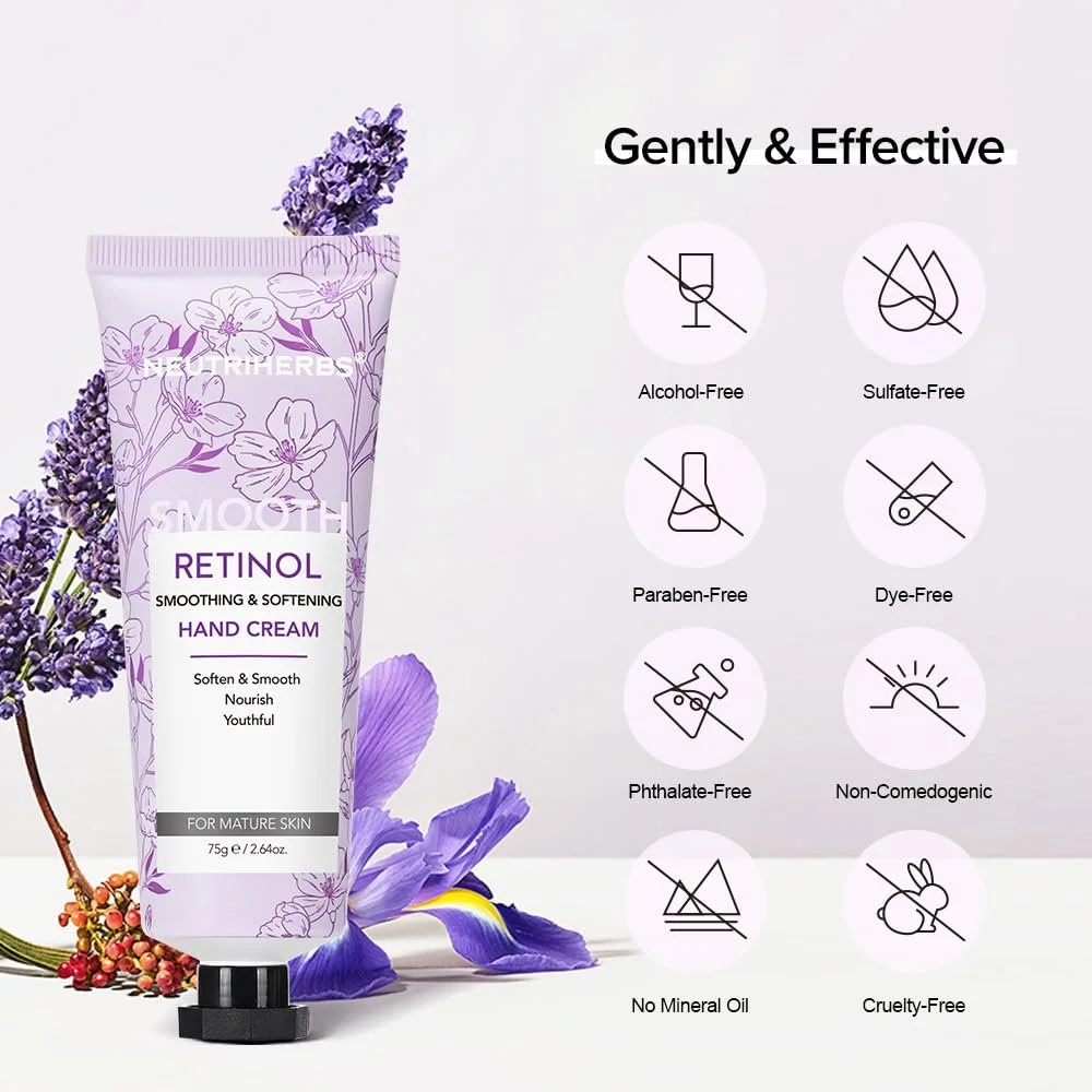 Крем для рук NEUTRIHERBS Retinol, Легкий зволожуючий крем для рук проти старіння, фото №4