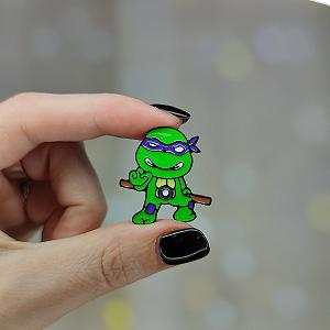 Металлический значок пин Донателло Черепашки ниндзя - Фото 1