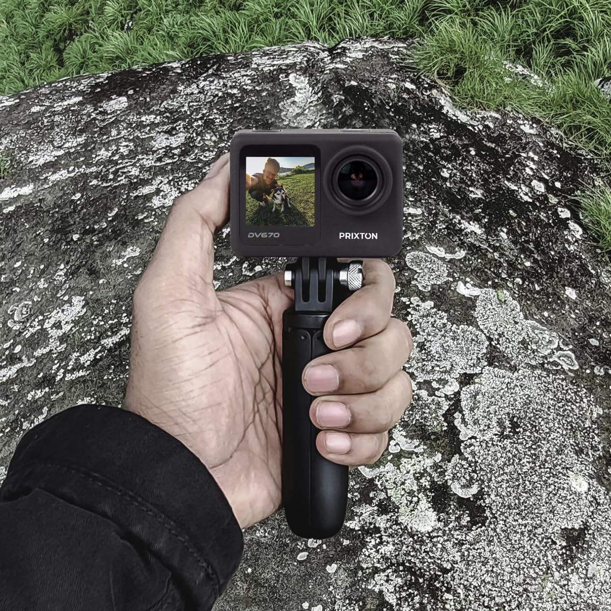 Камера PRIXTON DV670 4K, Dual-Display, WiFi, оптический стабилизатор, фото №4 Камера PRIXTON DV670 4K, Dual-Display, WiFi, оптический стабилизатор, фото №4