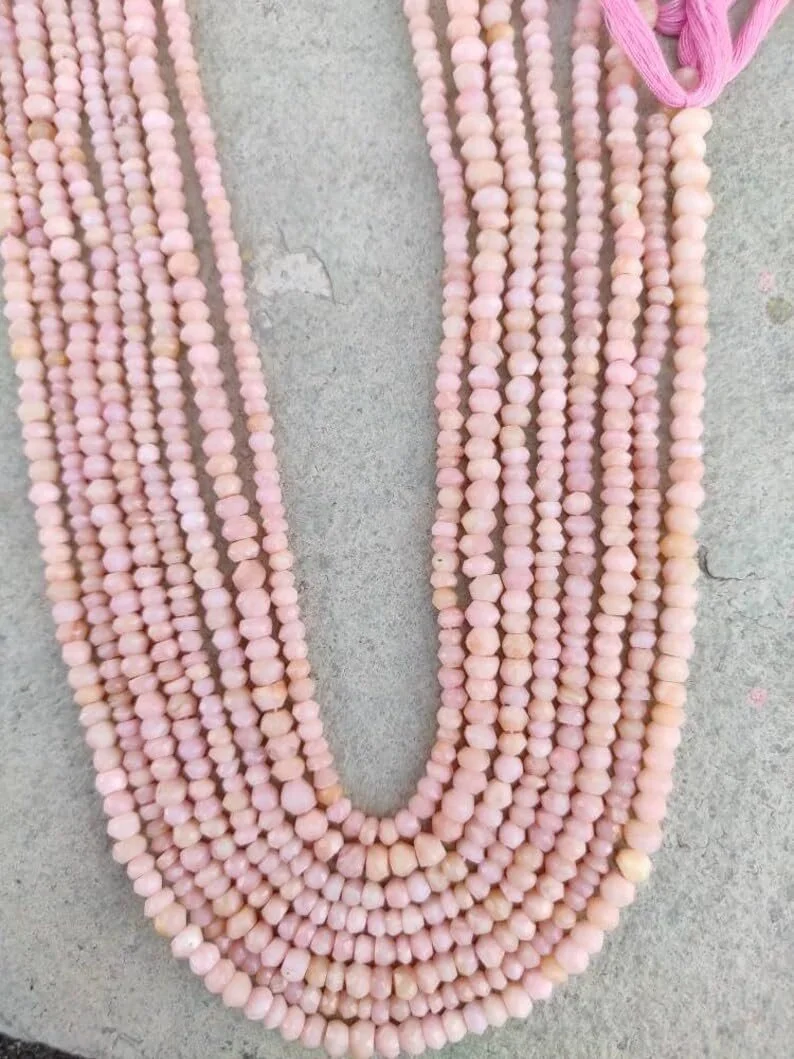 Опал Натуральный Круглые Граненые Бусины 3.5-4 мм, фото №4