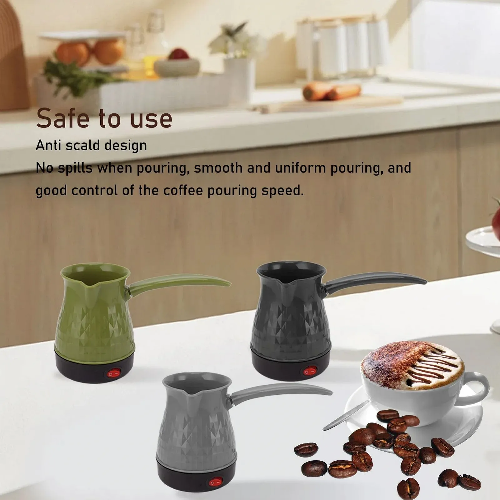 Электрическая турка Fockety 500 мл, фото №4