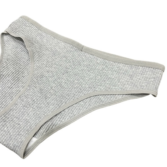 Трусики хипстеры в рубчик хлопковые XL SMY серый, фото №2 Трусики хипстеры в рубчик хлопковые XL SMY серый, фото №2