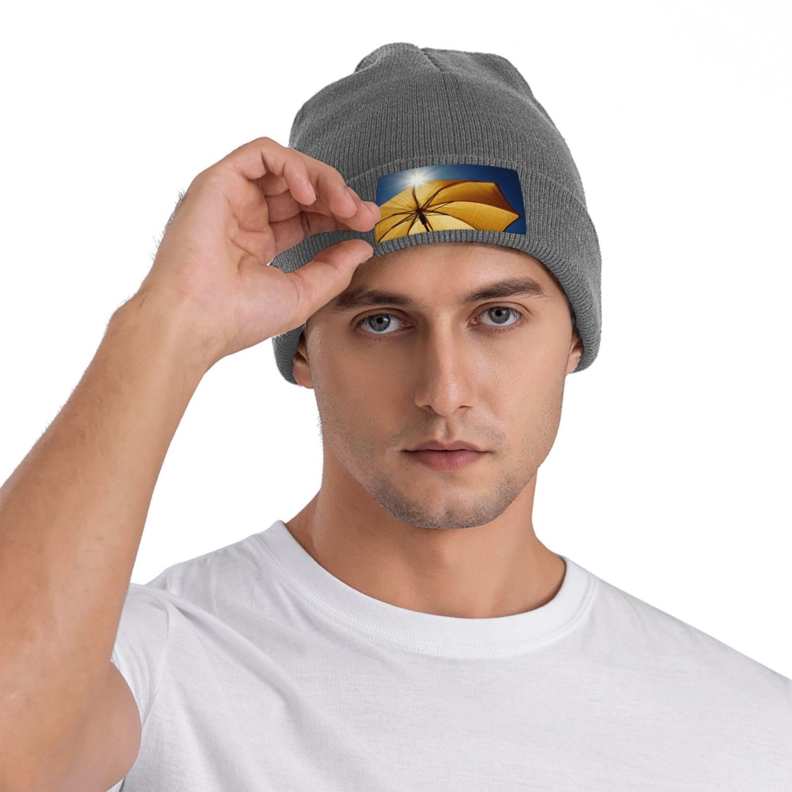 Шапка з козирком для жінок, зимова тепла в’язана Slouchy Skull, фото №8