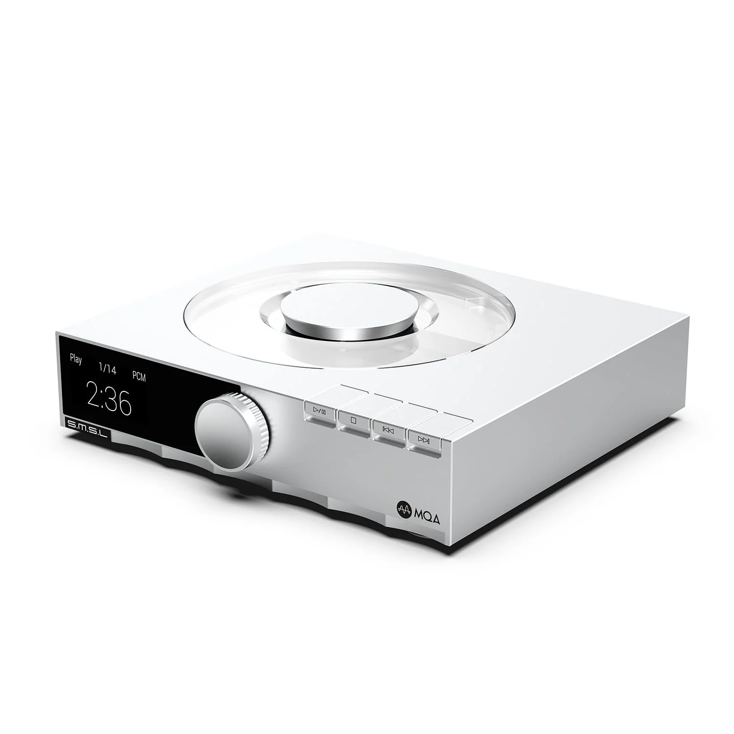 CD-проигрыватель SMSL PL200T MQA Вход тактового сигнала HiFi Lossless Lid-Open Playback Mod Transport Серебристый, фото №5