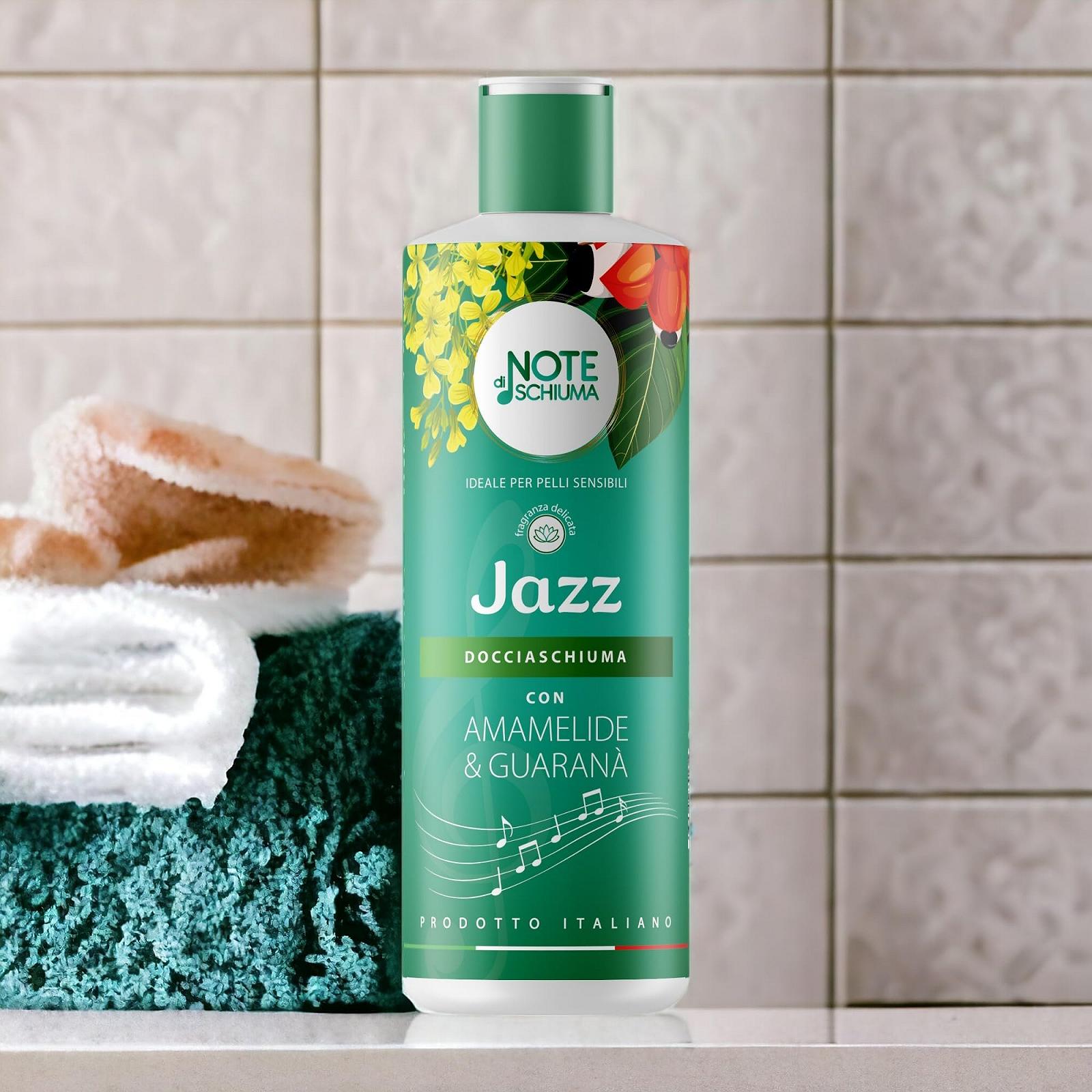 Пена для душа Note di Schiuma Jazz Белая лилия и Гуарана 3 флакона по 400 мл, фото №4 Пена для душа Note di Schiuma Jazz Белая лилия и Гуарана 3 флакона по 400 мл, фото №4