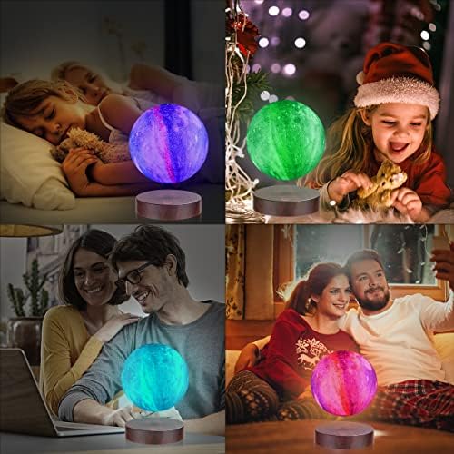 Лампа Vnemofey Floating Moon Lamp 16 цветов Galaxy реалистичная технология магнитной левитации вращение и подвиг, фото №6