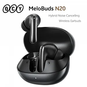 Беспроводные наушники QCY MeloBuds N20 ANC -50dB BT6.0 Multipoint Black - Фото 1