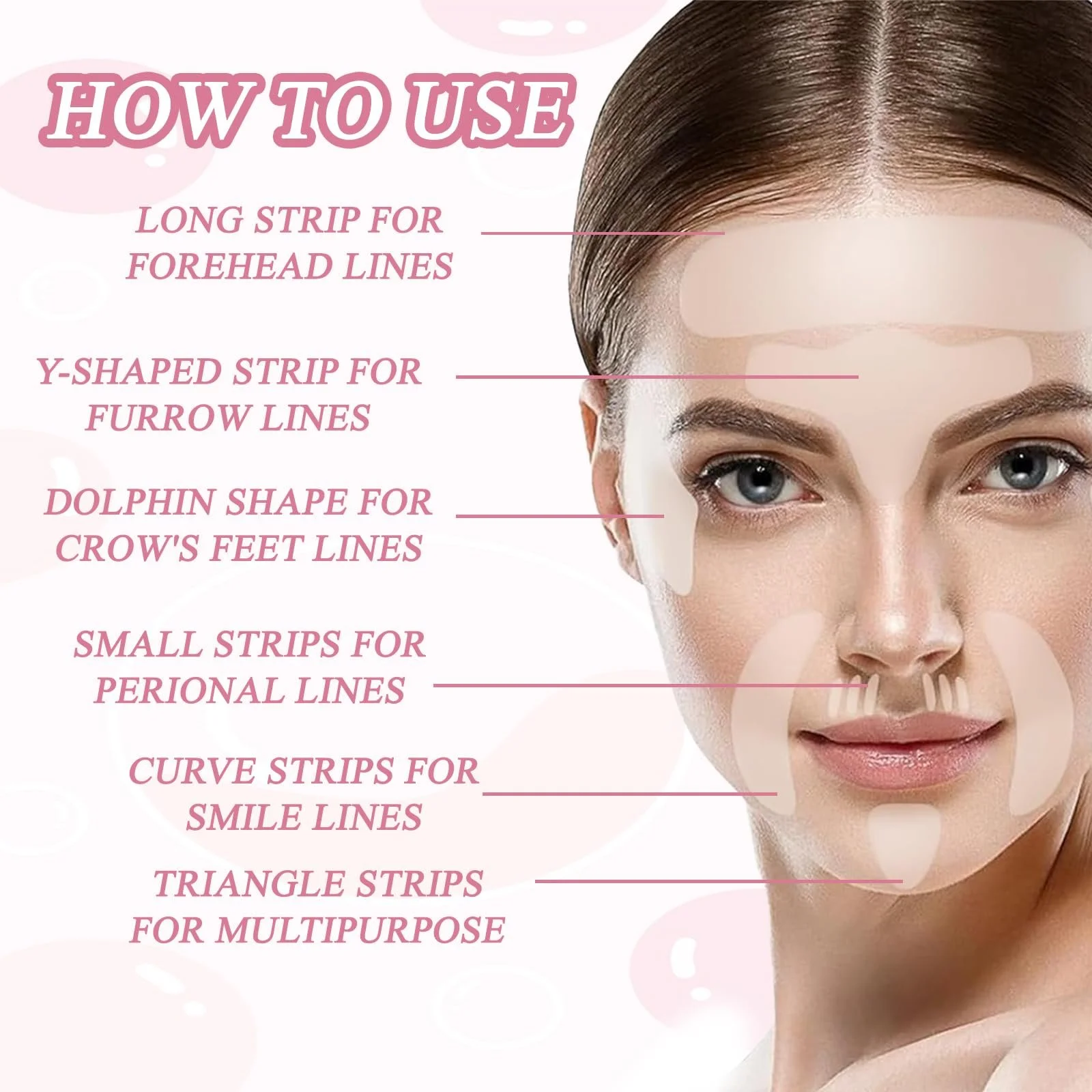 Пластирі проти зморшок 192 шт. Без назви Anti-Wrinkle Формула Для всіх типів шкіри, фото №2