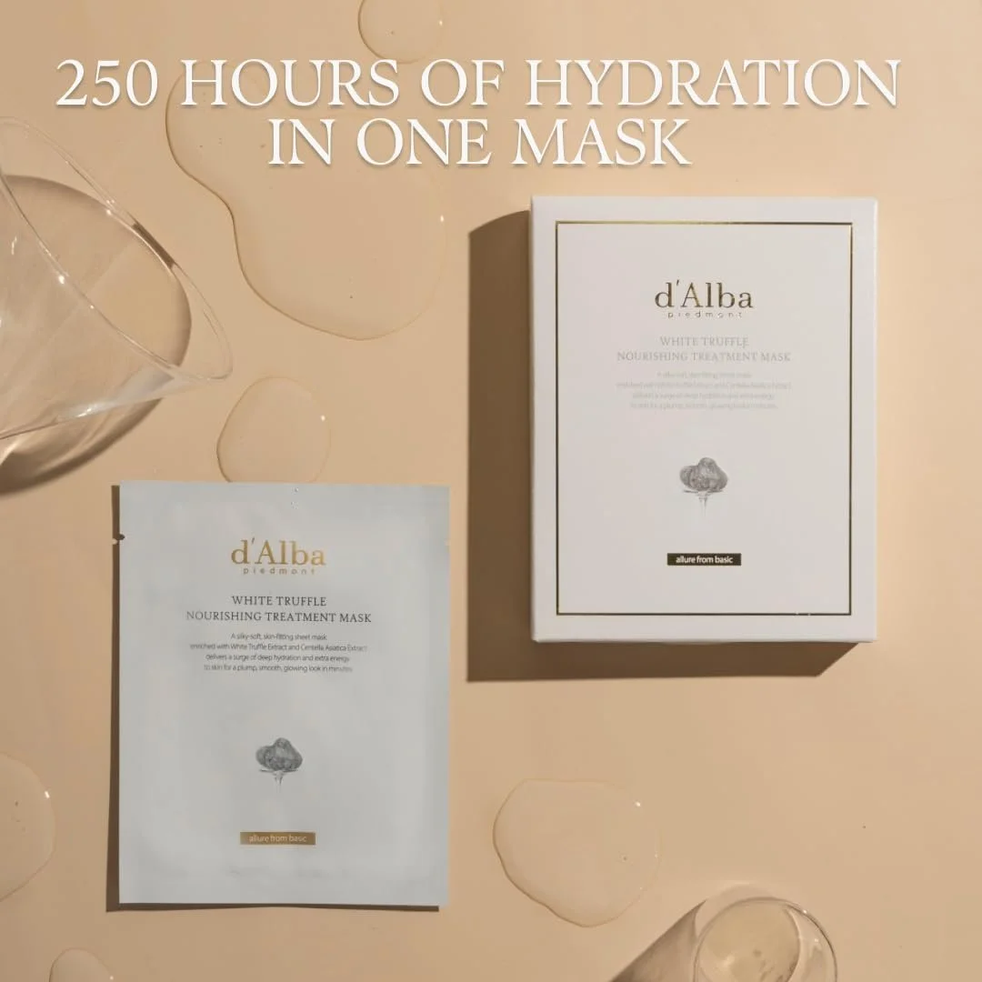 Маска для обличчя d'Alba Italian White Truffle Nourishing Treatment, 5 шт, фото №2