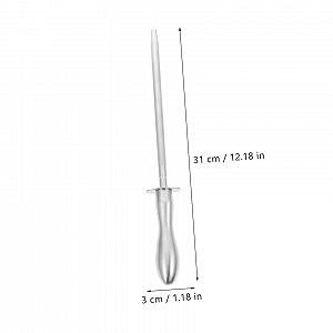 Мусат OUNONA для заточки ножей ручной из нержавеющей стали для кухонных ножей бытовой и профессиональный synthetic.ua - Фото 1