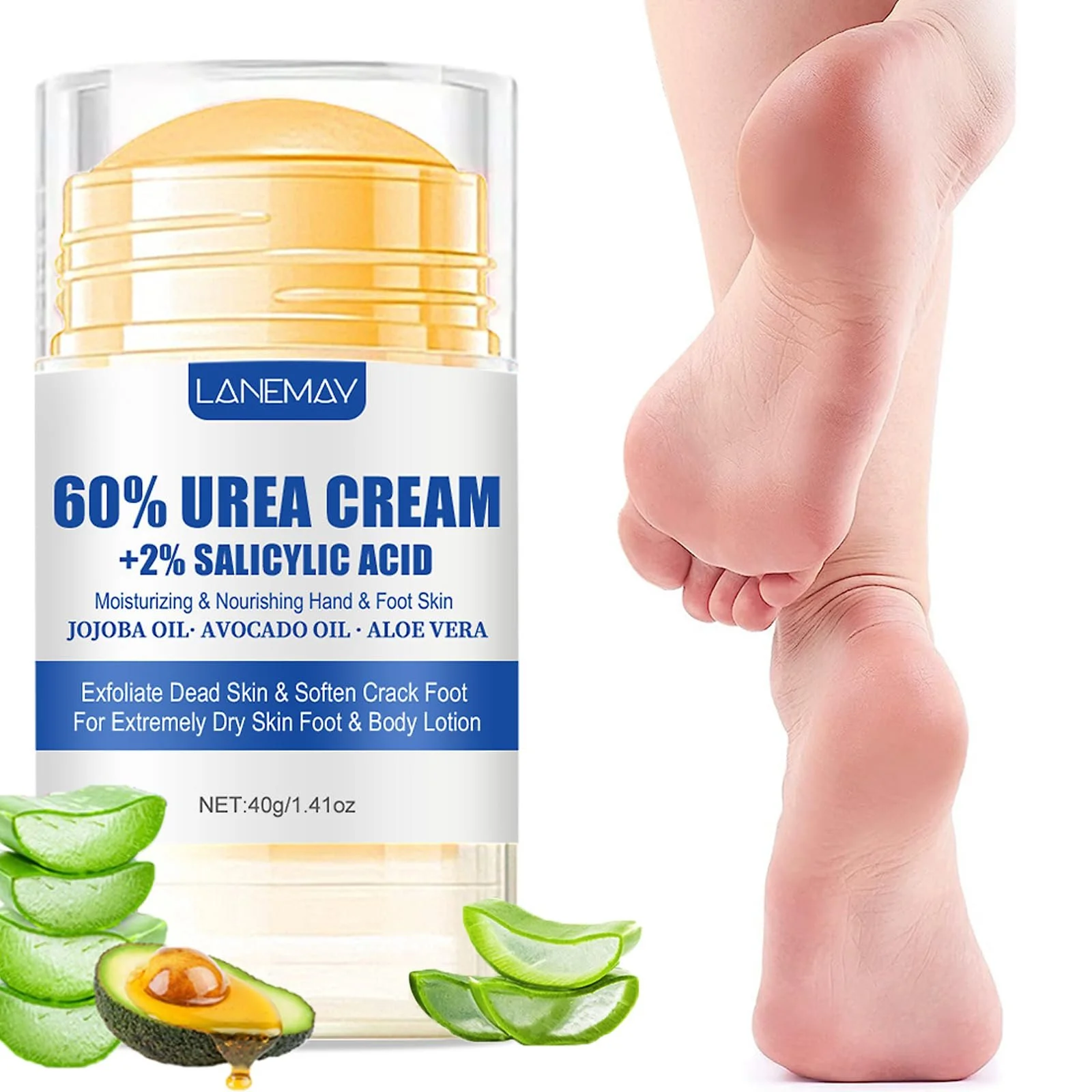 Крем для ног с мочевиной 60% и салициловой кислотой 2% 2 шт. Персик, фото №3