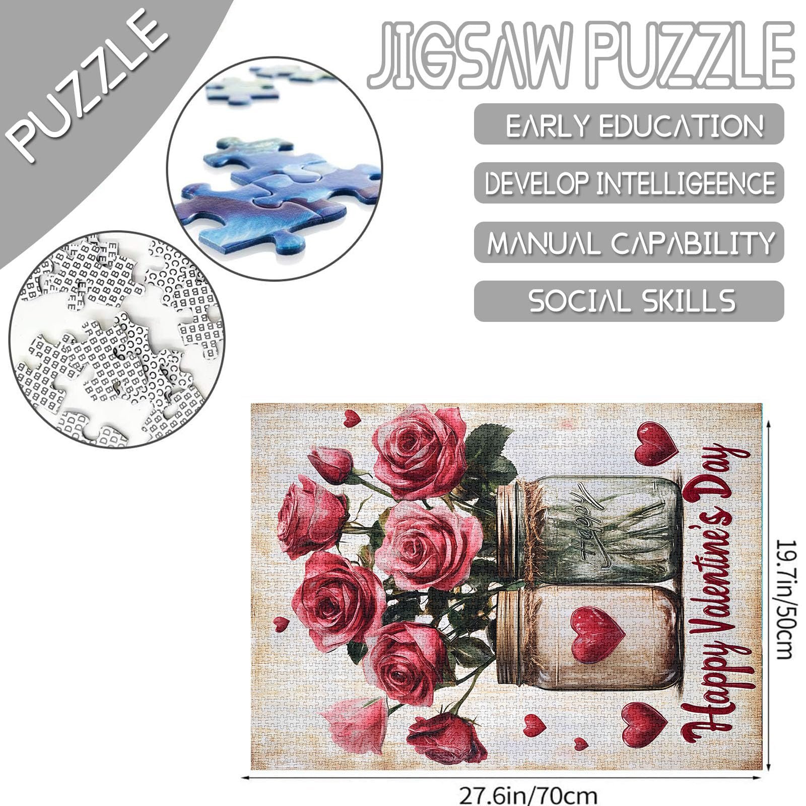 Пазл Tucocoo Roses in Vase Rose in Glass Bottle 1000 деталей, фото №2 Пазл Tucocoo Roses in Vase Rose in Glass Bottle 1000 деталей, фото №2