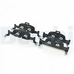 Комплект гальмівних колодок, дискове гальмо DELPHI LP3239 для AUDI, передня вісь synthetic.ua - Фото 1