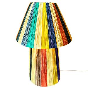 Настільна лампа Marrakech Morjan 40 см із рафії E27 Різнокольоровий - Фото 1