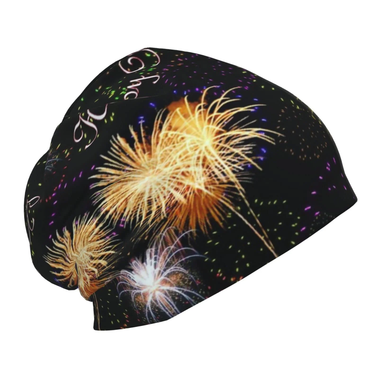 Шапка LOUJIN З Новим Роком Феєрверків для Хлопчиків, Тепла В'язана Шапка Slouchy для Підлітків, One size, фото №3