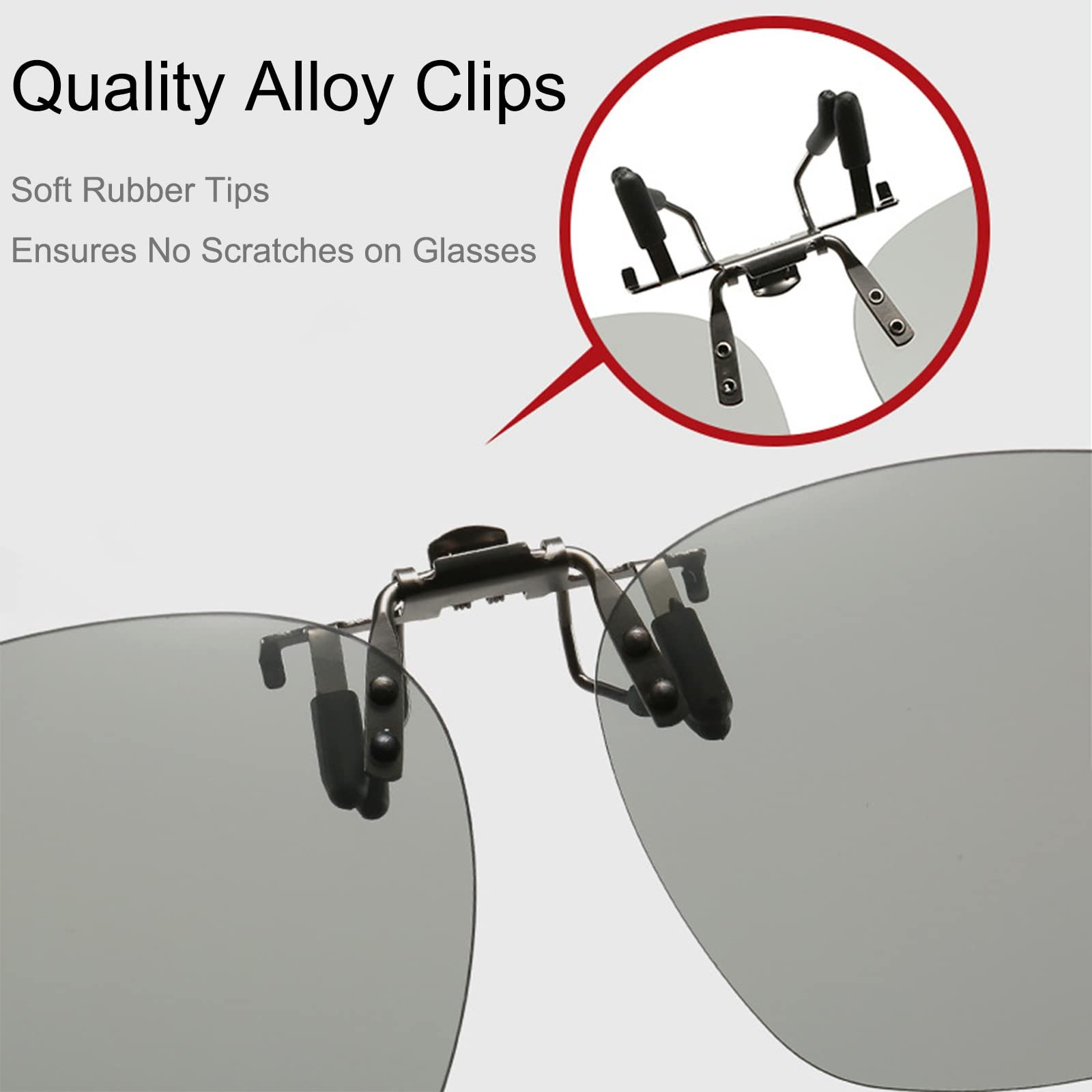 Сонцезахисні окуляри з кліпсою Dooppa поляризовані, для жінок, фото №4