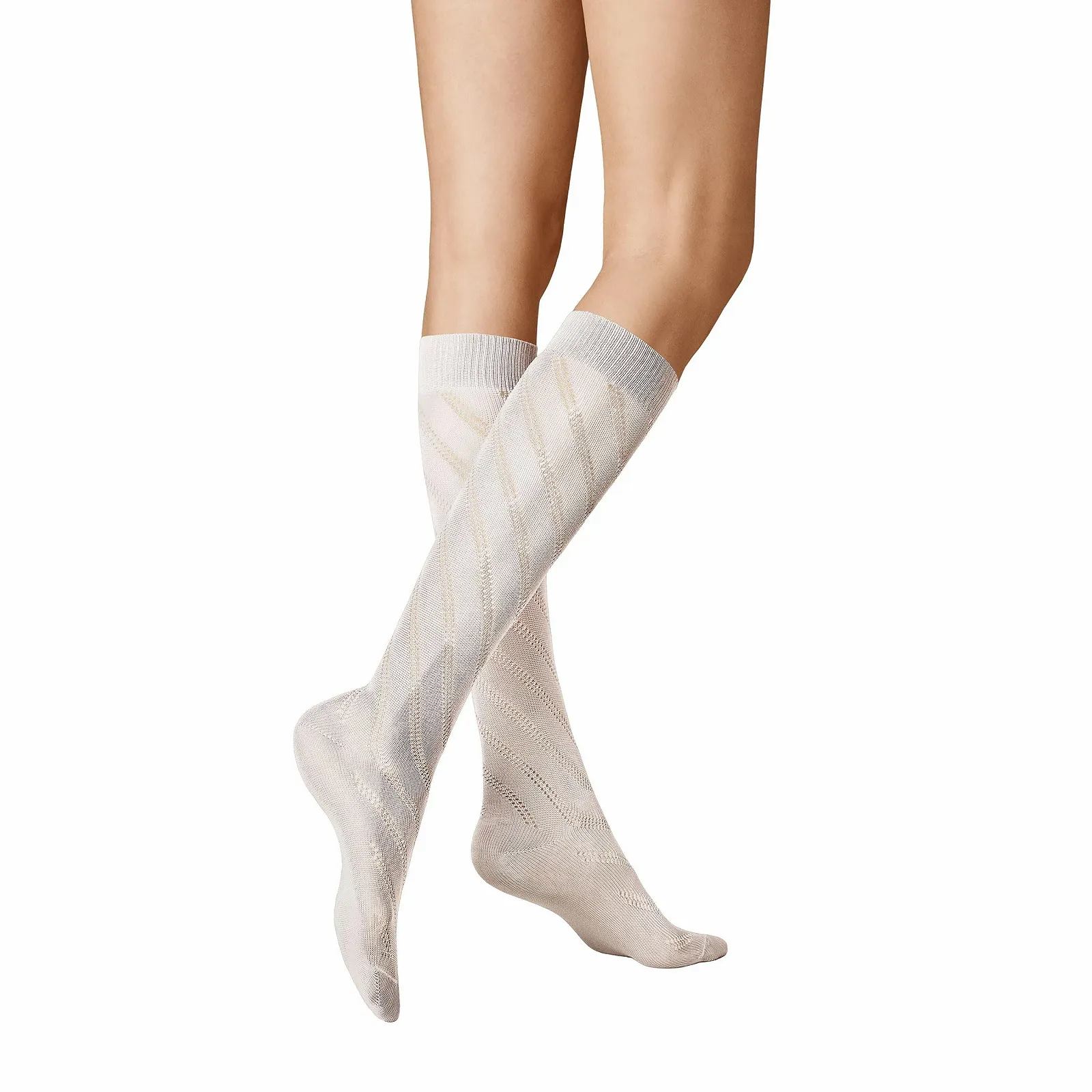 Женские гольфы KUNERT Diagonal Crochet Fashion, фото №1