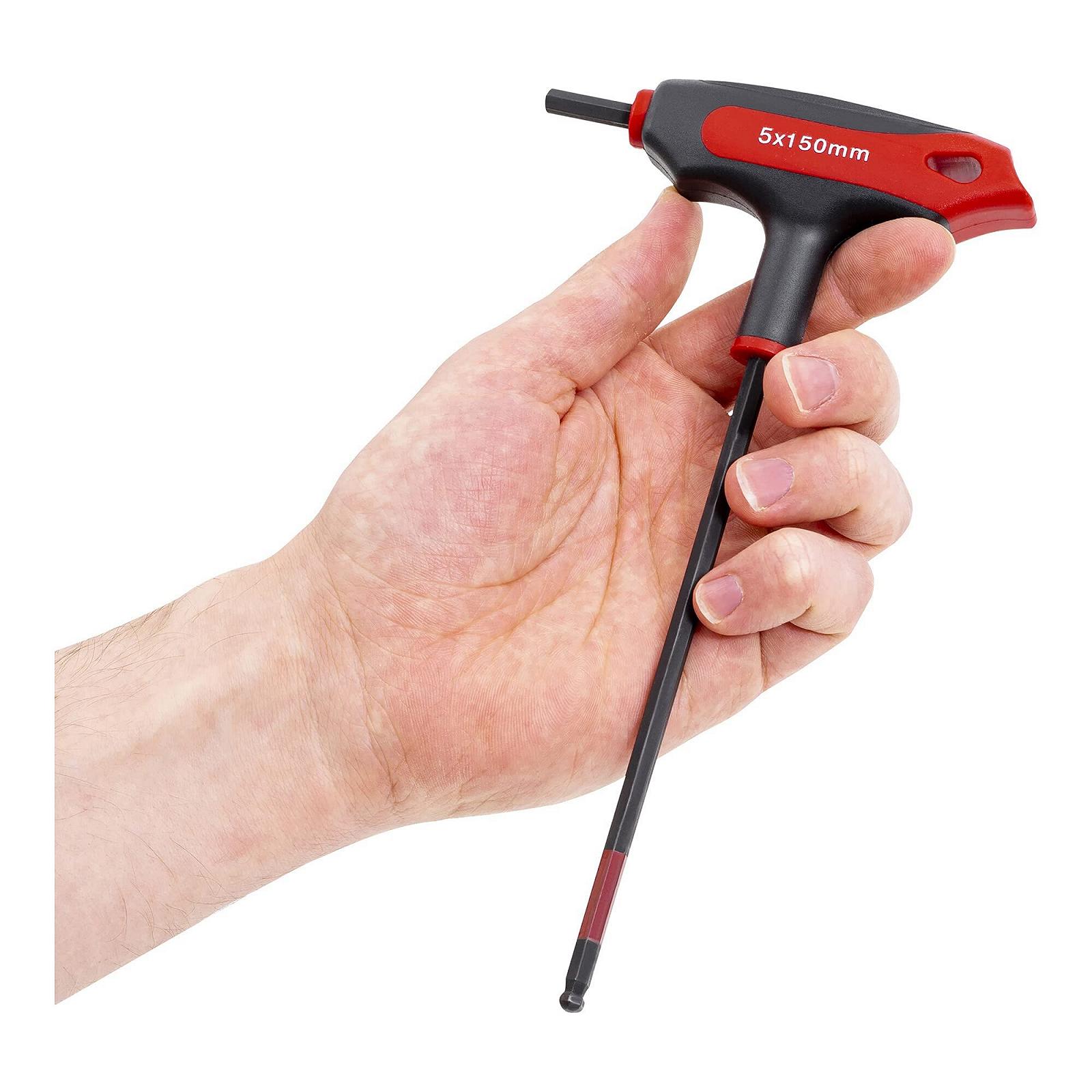 Набір викруток STIER T-Handle Torx TX10 TX50 9 штук металевий тримач, фото №5