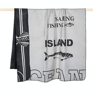 Пляжний плед PAD Матеріал Мікс Сірий 150 x 200 см - Фото 1